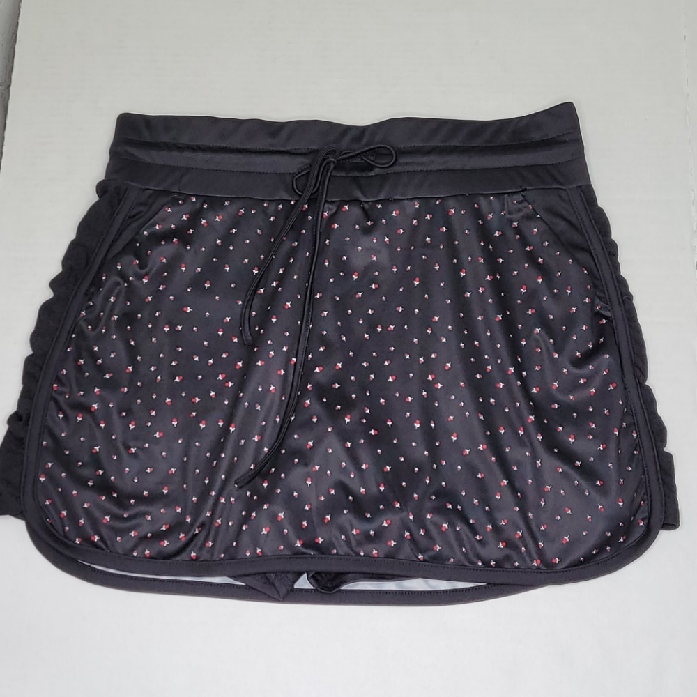 Grand slam rose print tennis skort